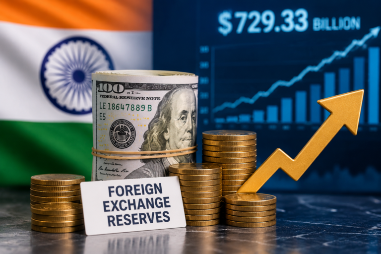 India’s Forex Reserves Touch Record $729.33 Billion Amid Strong Capital Inflows