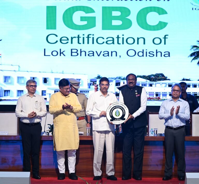 Odisha Lok Bhavan Becomes India’s First IGBC Platinum-Certified Green Campus