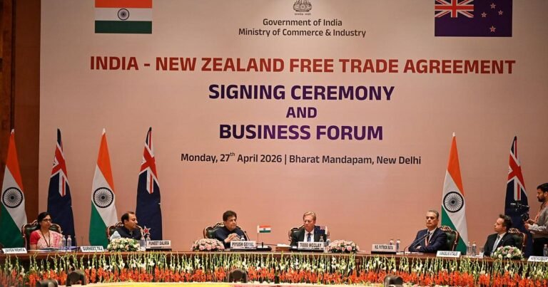 India-New Zealand Trade Pact to Take Effect on October 20