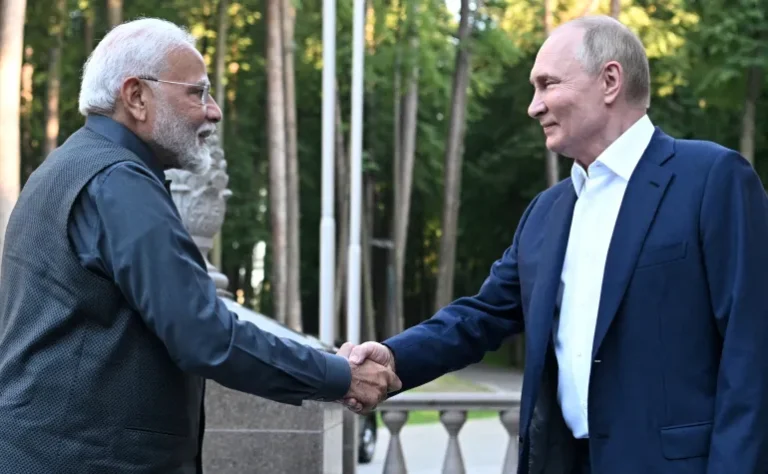 PUTIN ARRIVES IN DELHI AHEAD OF BRICS SUMMIT; MODI-PUTIN MEETING EXPECTED TODAY