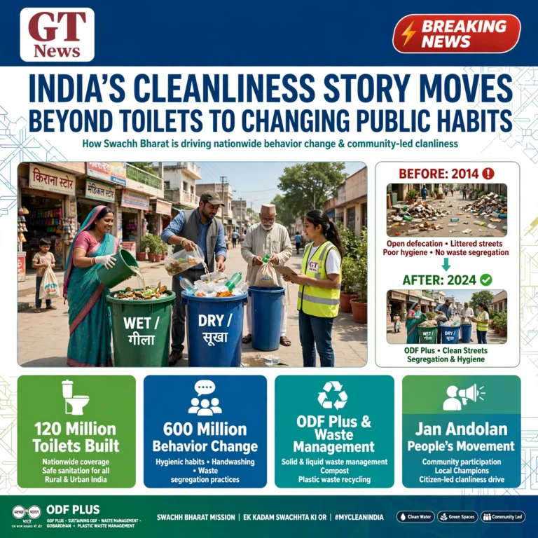 INDIA’S CLEANLINESS STORY MOVES BEYOND TOILETS TO CHANGING PUBLIC HABITS