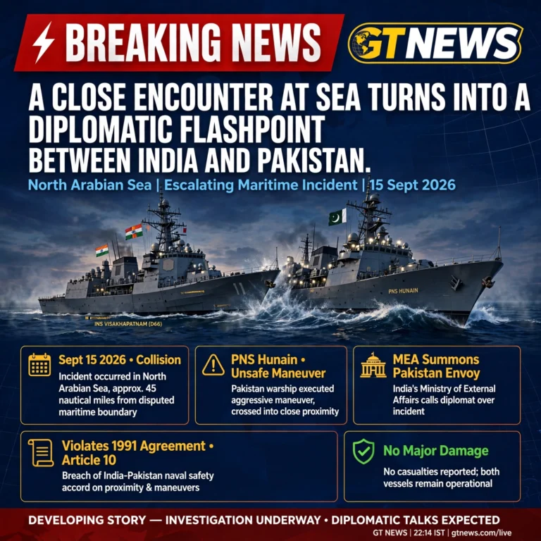 A CLOSE ENCOUNTER AT SEA TURNS INTO A DIPLOMATIC FLASHPOINT BETWEEN INDIA AND PAKISTAN